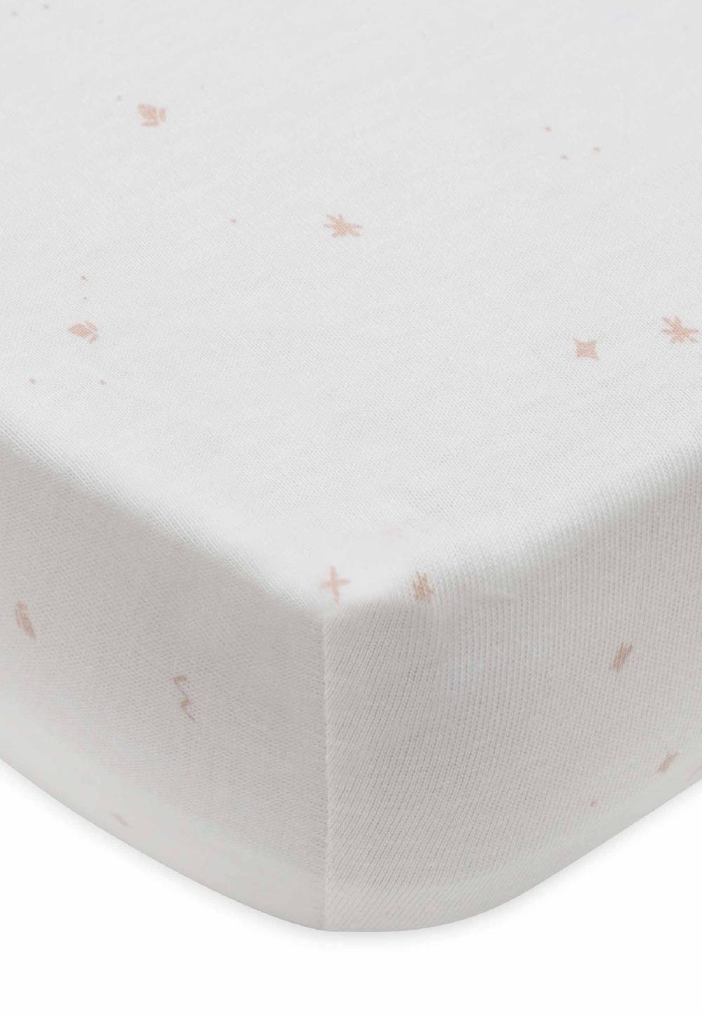 Jollein Spannbettlaken Jersey 40/50x80/90cm Twinkling - Wild Rose Meist gekauft