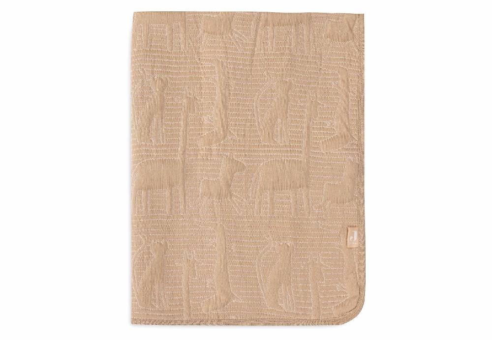 Jollein Decke Kinderbett 100x150cm Jungle Jambo - Biscuit/Oatmeal Limitierter Zeitrabatt