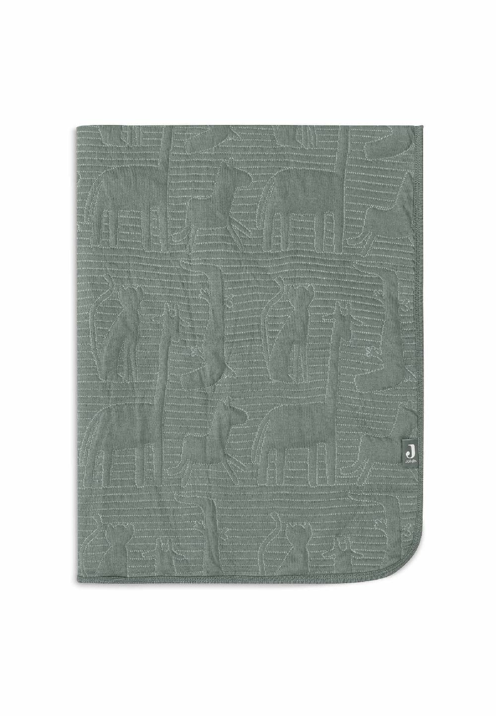 Jollein Decke Kinderbett 100x150cm Jungle Jambo - Ash Green/Laurel Fabrik Onlineshop