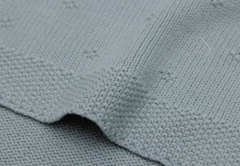 Jollein Decke Kinderbett 100x150cm Cosy Knit - Sea Green Fabrikpreis