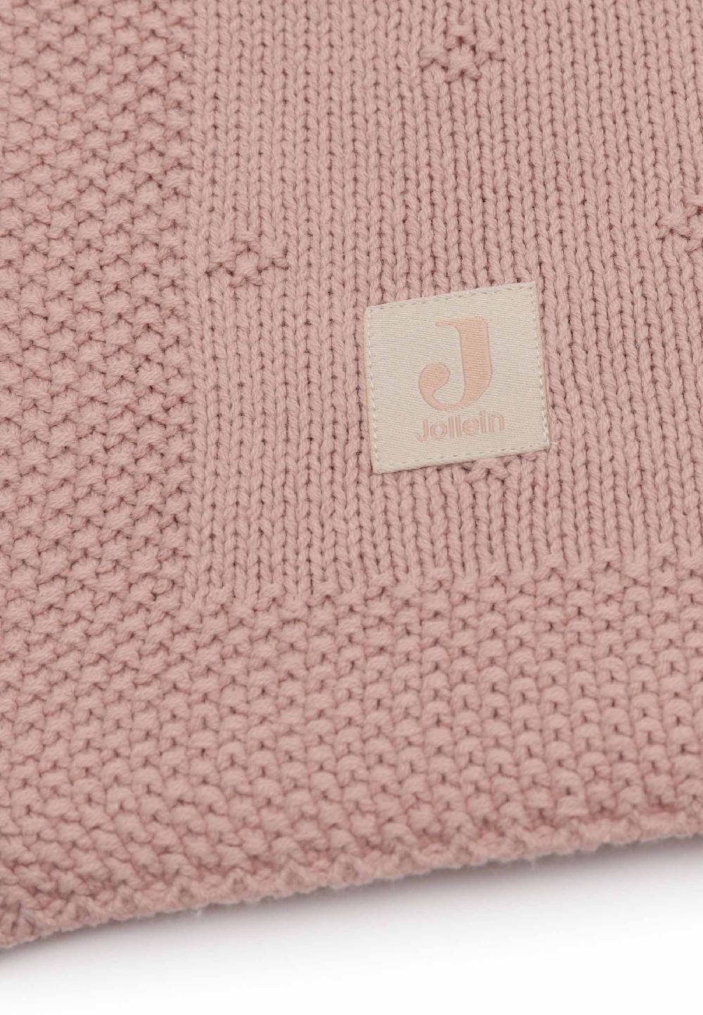 Jollein Decke Kinderbett 100x150cm Cosy Knit - Wild Rose Sonderangebot