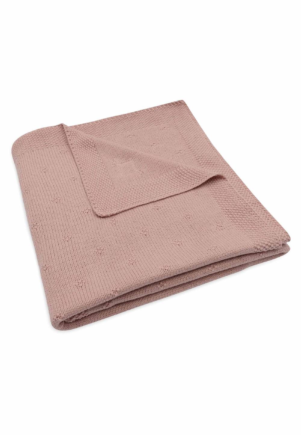 Jollein Decke Kinderbett 100x150cm Cosy Knit - Wild Rose Sonderangebot