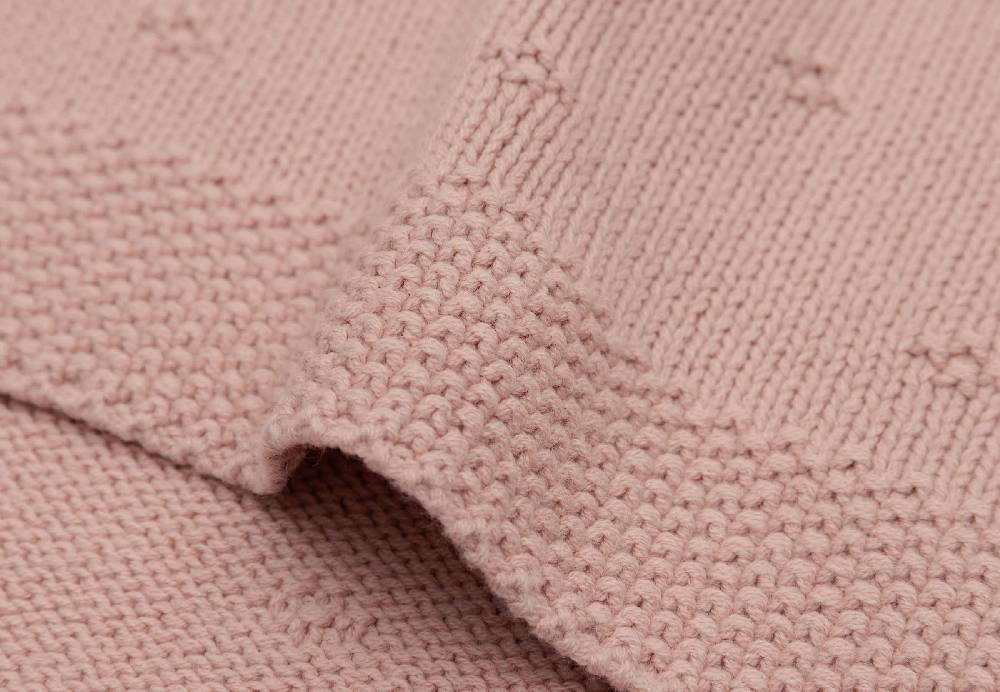 Jollein Decke Kinderbett 100x150cm Cosy Knit - Wild Rose Sonderangebot