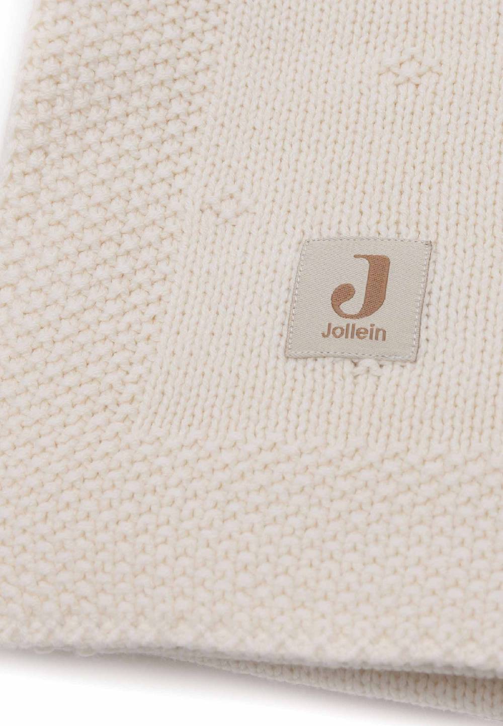 Jollein Decke Kinderbett 100x150cm Cosy Knit - Ivory Rabatt