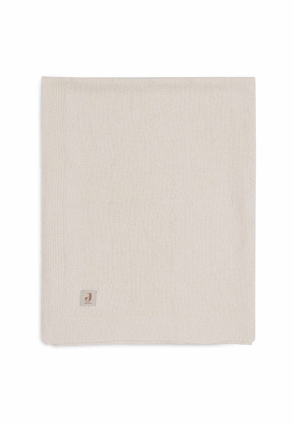 Jollein Decke Kinderbett 100x150cm Cosy Knit - Ivory Rabatt