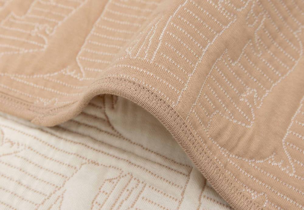 Jollein Decke Wiege 75x100cm Jungle Jambo - Biscuit/ Oatmeal Großer Ausverkauf