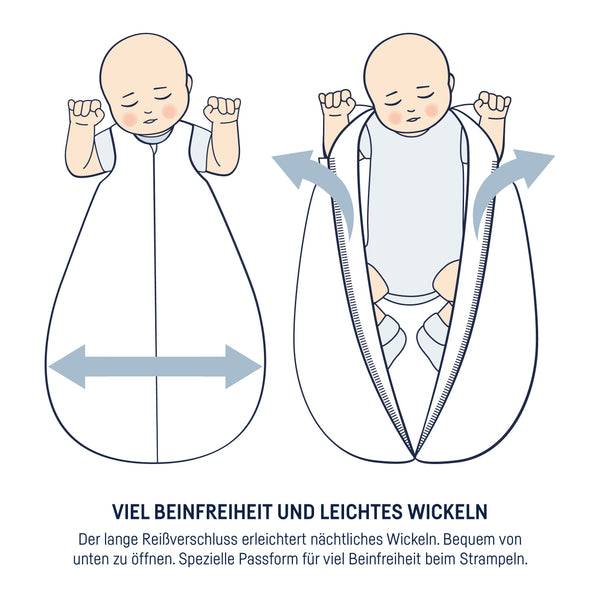 Julius Zöllner Musselin Sommerschlafsack, Grün Clearance-Verkauf
