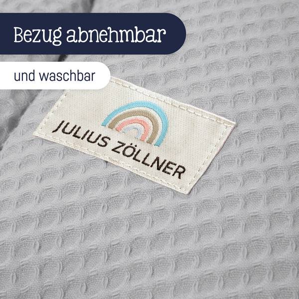 Julius Zöllner Stillkissen mit Knopf, Waffelpiqué Light Grey Fabrik Onlineshop