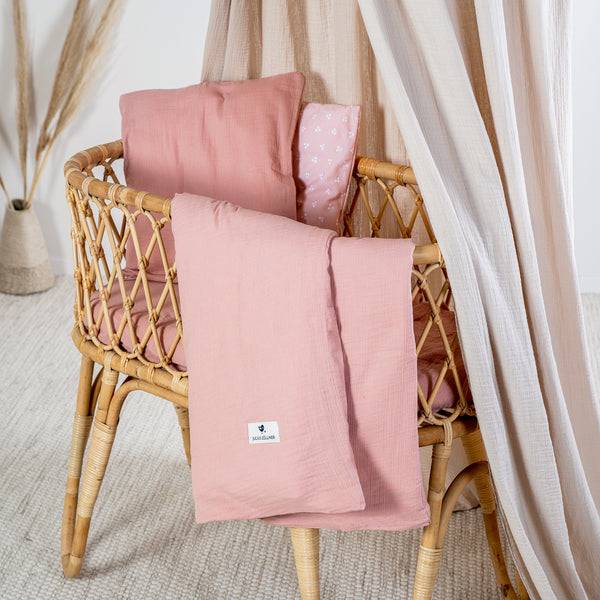 Julius Zöllner Bettwäsche aus Baumwollmusselin, Dusty Rose Exklusivangebot