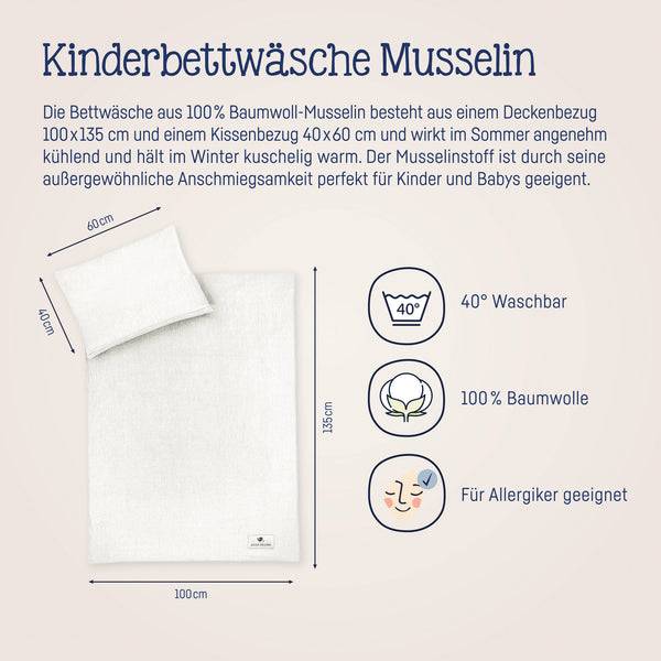 Julius Zöllner Bettwäsche aus Baumwollmusselin, Ivory Black Friday