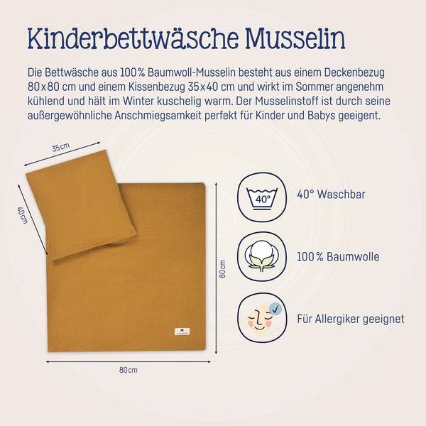 Julius Zöllner Bettwäsche aus Baumwollmusselin, Zimt Muttertagsangebot