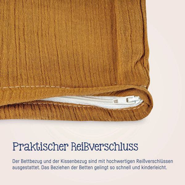 Julius Zöllner Bettwäsche aus Baumwollmusselin, Zimt Muttertagsangebot