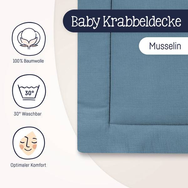 Julius Zöllner Krabbeldecke, blau Riesige Ersparnisse