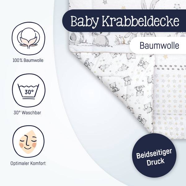 Julius Zöllner Krabbeldecke, Häschen & Eule Kostenlose Rückgabe