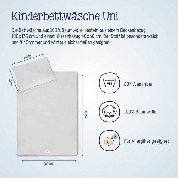 Julius Zöllner Bettwäsche, Uni Light grey Flash Sale