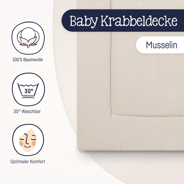 Julius Zöllner Krabbeldecke, sand Muttertagsangebot