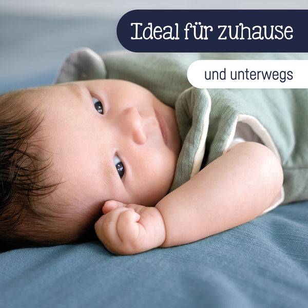 Julius Zöllner Kuscheldecke aus Baumwollmusselin, Blau Heißer Verkauf
