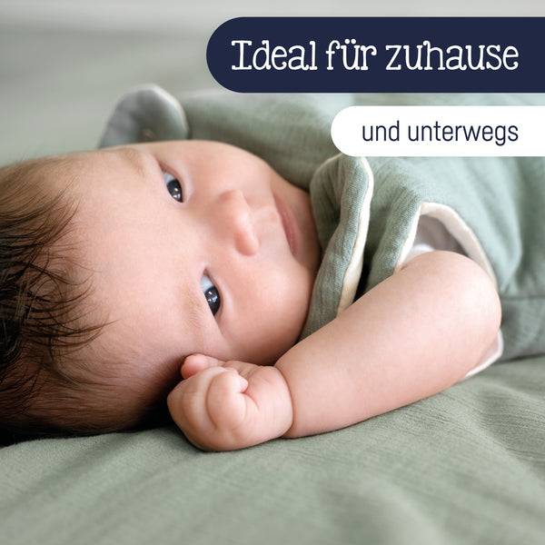 Julius Zöllner Kuscheldecke aus Baumwollmusselin, Grün Online Outlet