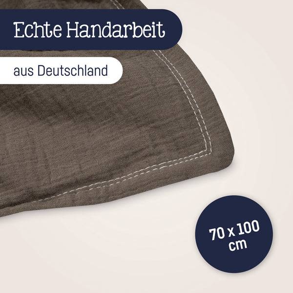 Julius Zöllner Kuscheldecke aus Baumwollmusselin, nougat Exklusive Angebote