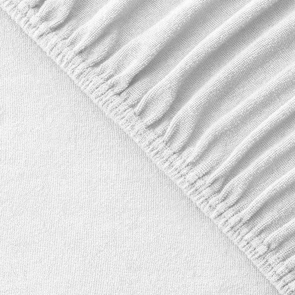 Julius Zöllner Fottee Spannbettlaken für Babymatratzen 60x120 bis 70x140cm, Weiß Letzter Tag