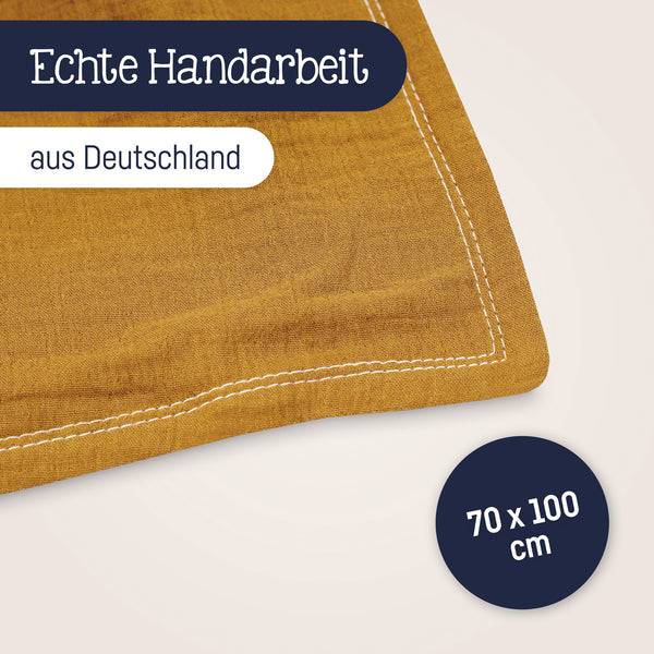Julius Zöllner Kuscheldecke aus Baumwollmusselin, zimt Fabrikladen