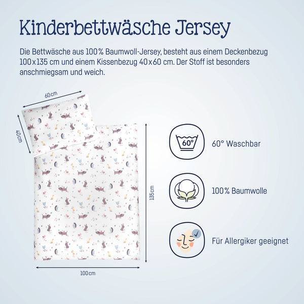 Julius Zöllner Jersey Bettwäsche Crazy Animals Günstiger Verkauf