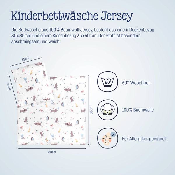 Julius Zöllner Jersey Bettwäsche Crazy Animals Günstiger Verkauf