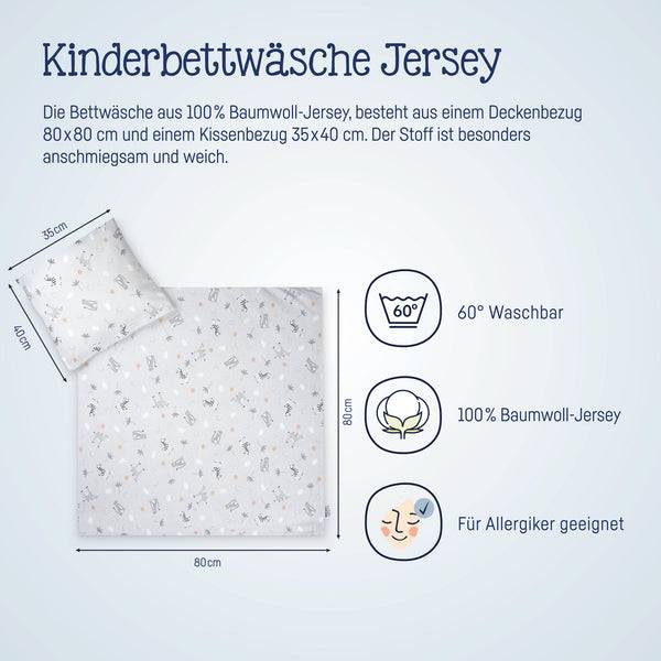 Julius Zöllner Jersey Bettwäsche Savanne Grau Fabrikpreis