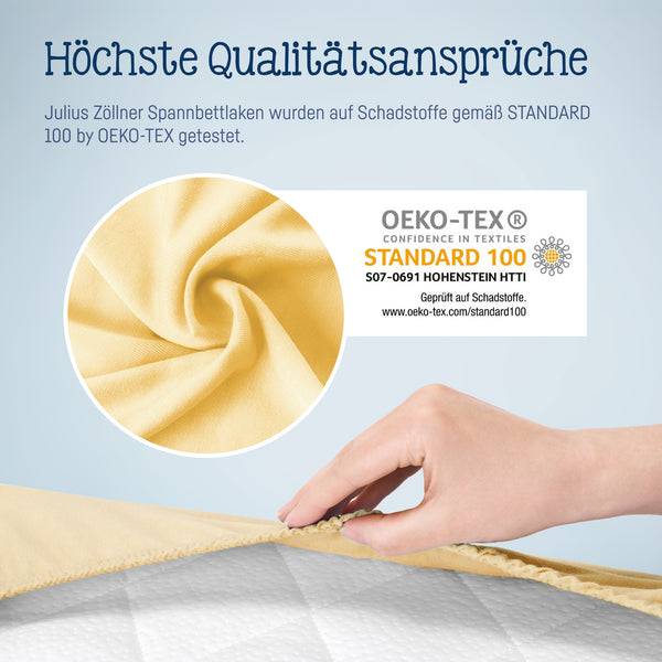 Julius Zöllner Jersey Spannbettlaken für Wiegen & Stubenwagenmatratzen 90x 40 cm, Banana Bis zu 50% Rabatt