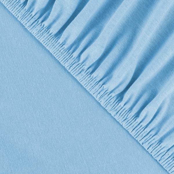 Julius Zöllner Jersey Spannbettlaken für Wiegen & Stubenwagenmatratzen 90x 40 cm, Hellblau Sonderangebot der Fabrik