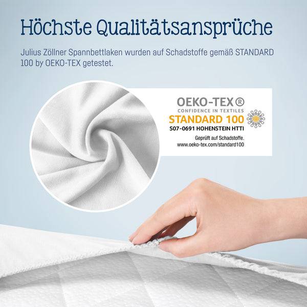 Julius Zöllner Jersey Spannbettlaken für Wiegen & Stubenwagenmatratzen 90x 40 cm, Weiß Riesige Rabatte