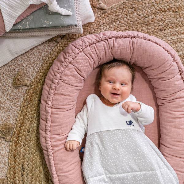 Julius Zöllner Musselin Kuschelnest NIDO, Dusty Rose Black Friday Preise
