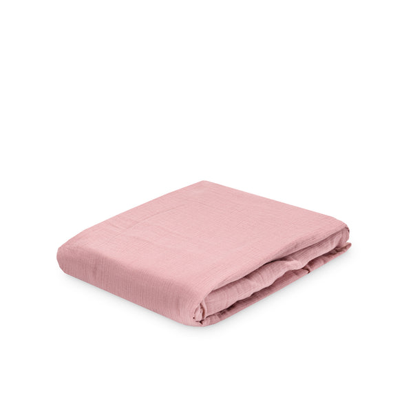 Julius Zöllner Musselin Spannbettlaken, Dusty Rose Verkauf