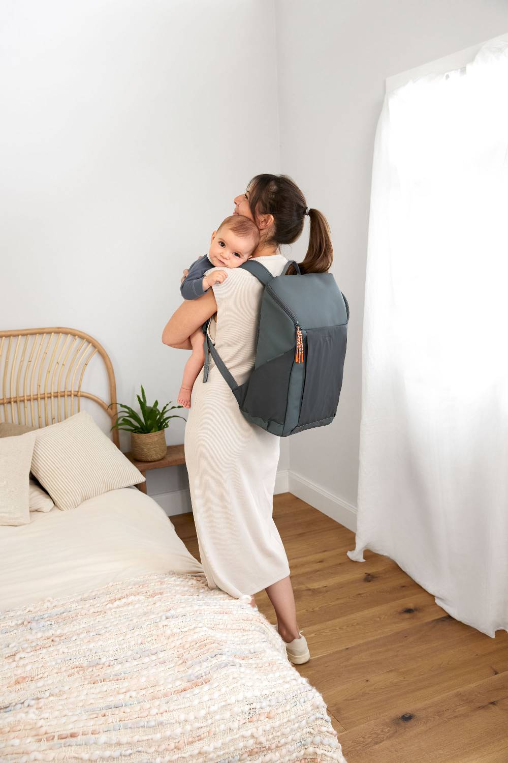Lässig Wickelrucksack reflektierend - Slender Up Backpack, Anthrazit Vierteljährliche Förderung