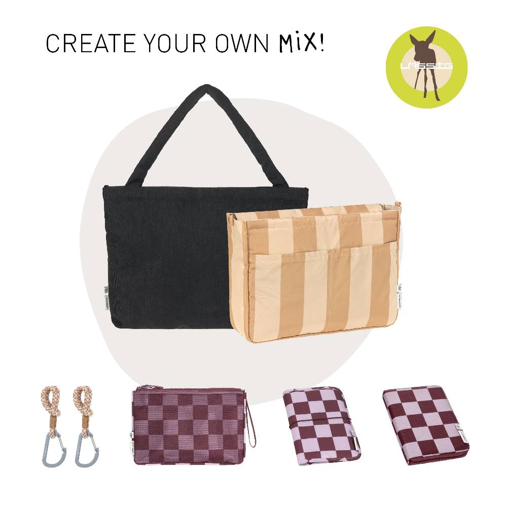 Lässig Shopper MIX - Cord, Schwarz Black Friday Preise