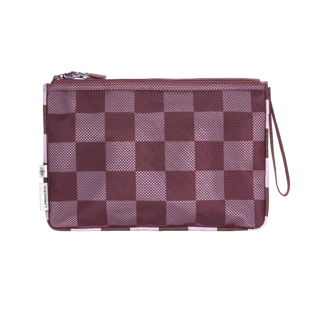 Lässig Windeltasche - Clutch, Tiefrot Lavendel Im Verkauf