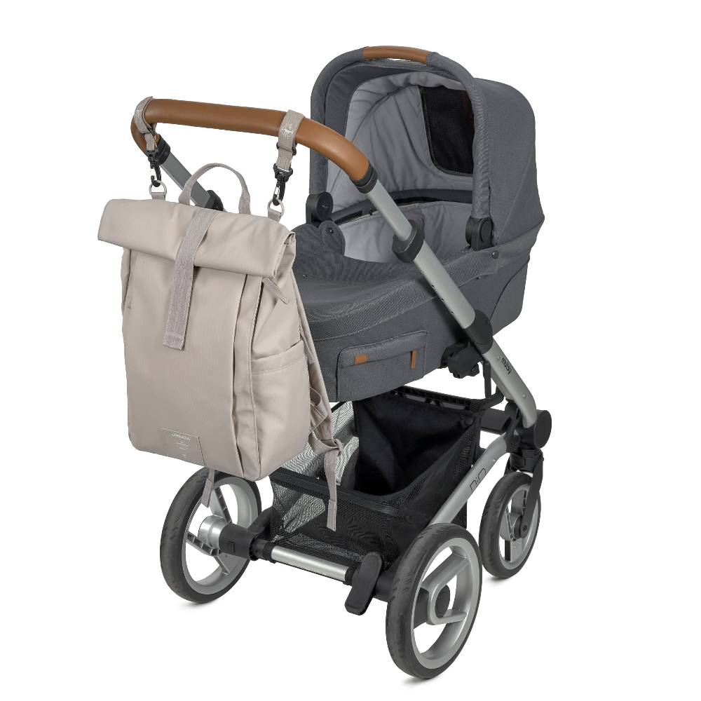 Lässig Wickelrucksack - Rolltop Up Backpack, Taupe (Limited Edition) Fabrikverkauf