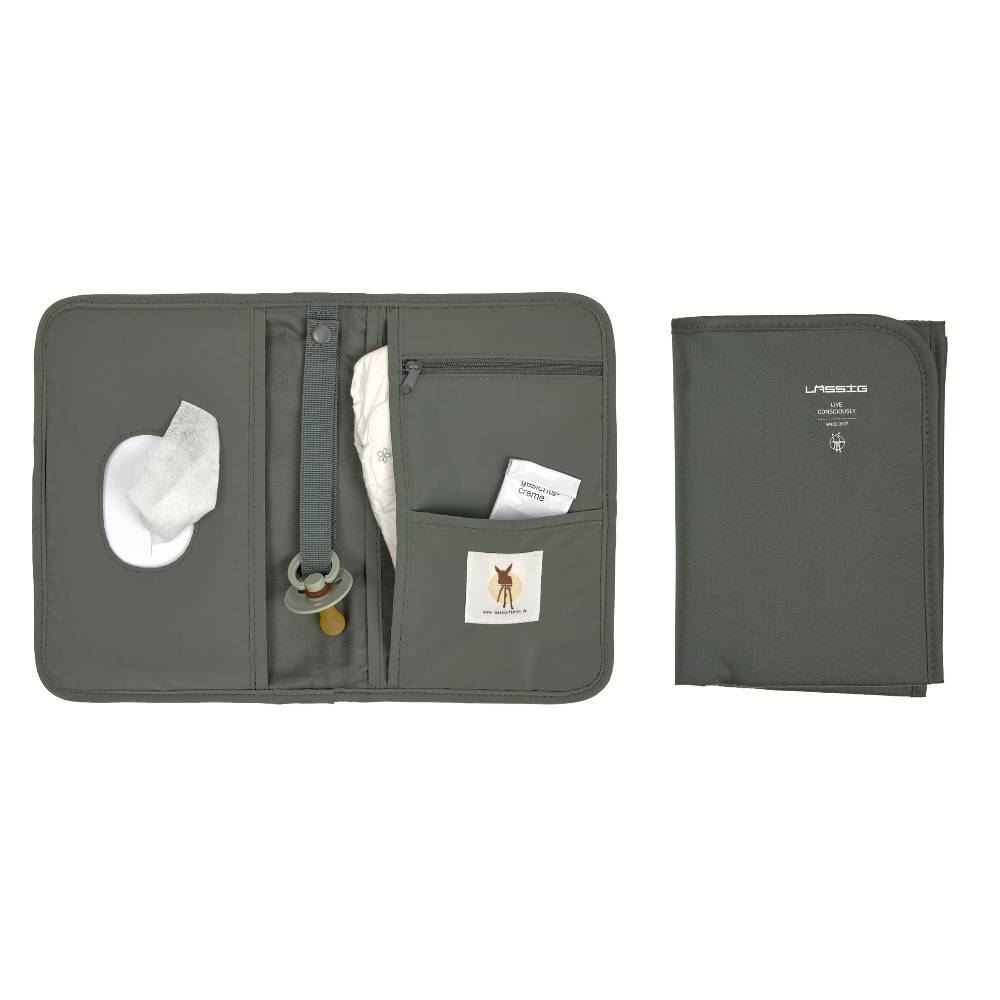 Lässig Windeltasche - kleine Wickeltasche, Olive Meist gekauft