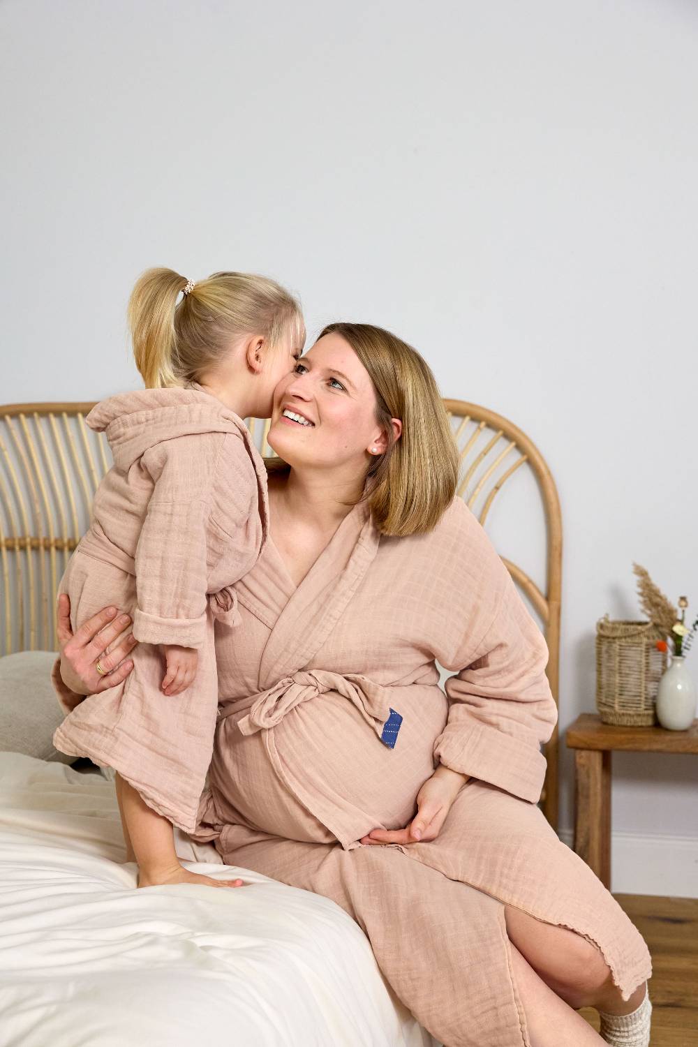 Lässig Bademantel Kinder (Little One & Me) - Baumwolle, Rosa Limitierter Zeitrabatt
