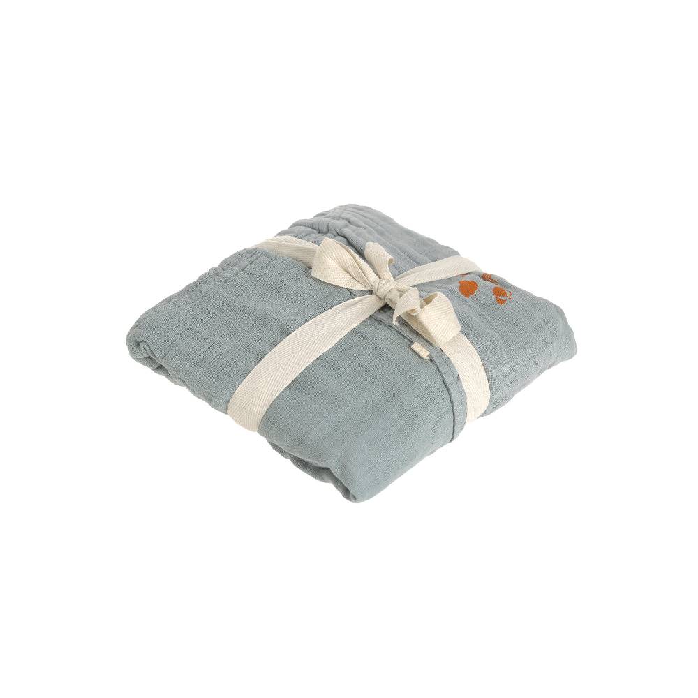 Lässig Bademantel Kinder (Little One & Me) - Baumwolle, Hellblau Sonderangebot