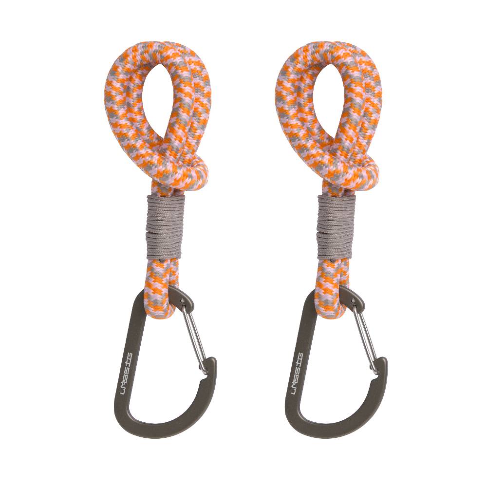 Lässig Kinderwagenhaken 2er Set - Karabiner, Beige Orange Günstig kaufen