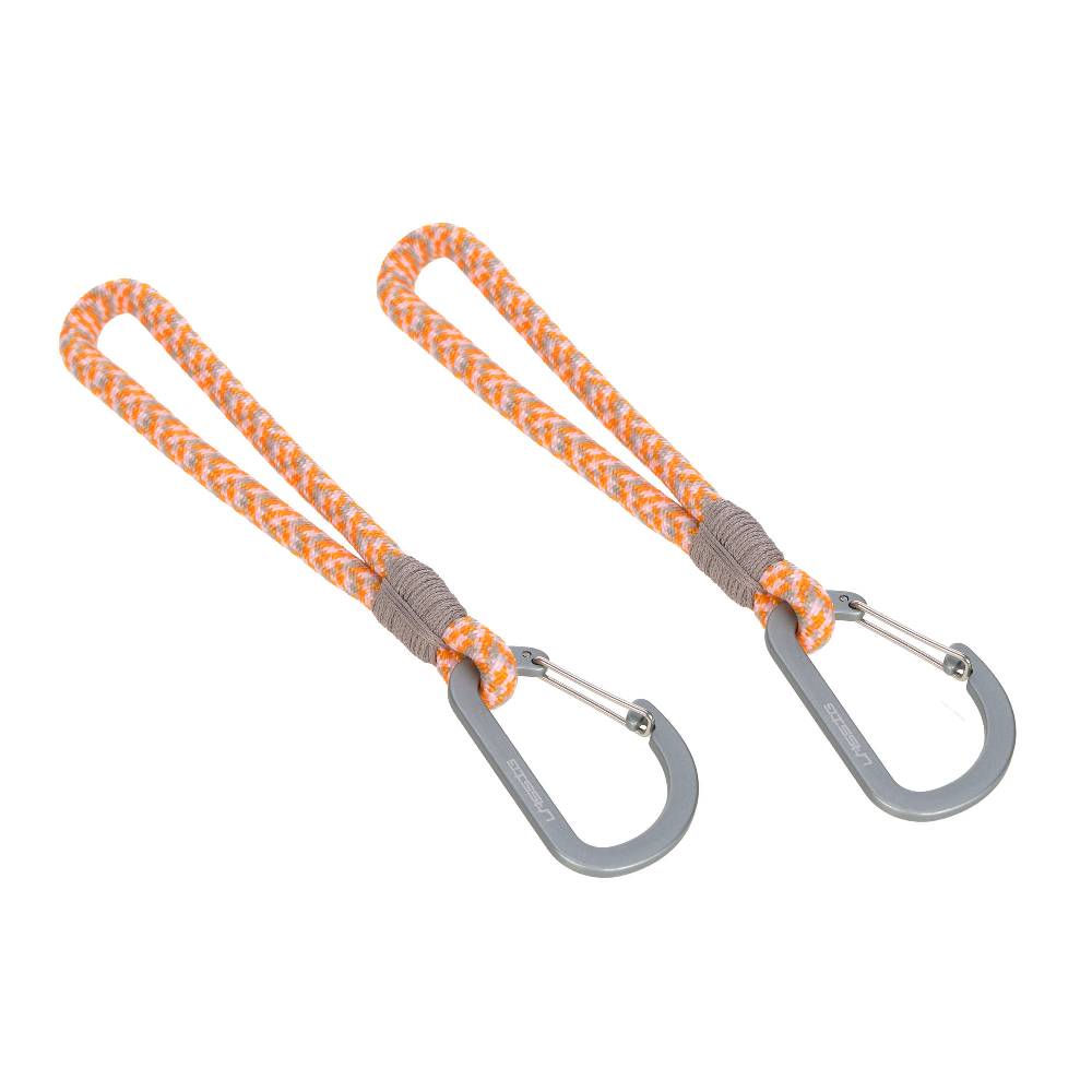 Lässig Kinderwagenhaken 2er Set - Karabiner, Beige Orange Günstig kaufen