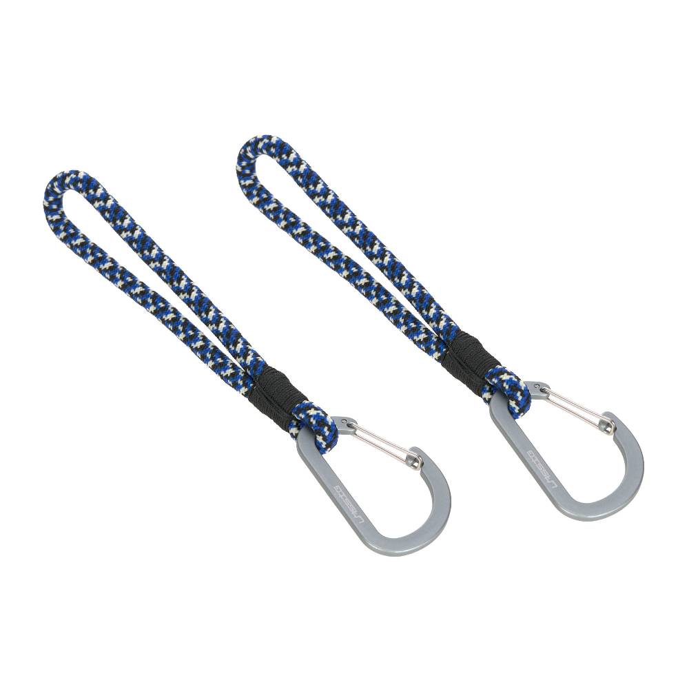 Lässig Kinderwagenhaken 2er Set - Karabiner, Schwarz Blau Versandkostenfrei
