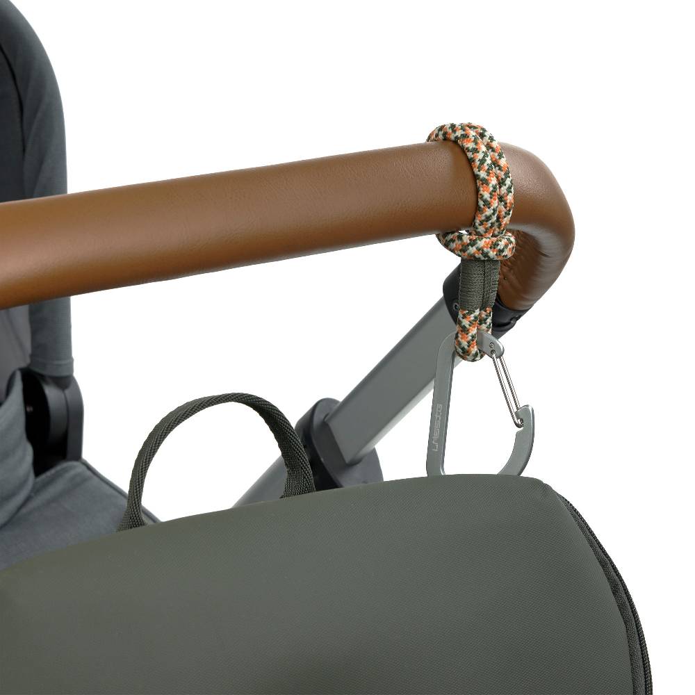 Lässig Kinderwagenhaken 2er Set - Karabiner, Oliv Rot Großer Ausverkauf
