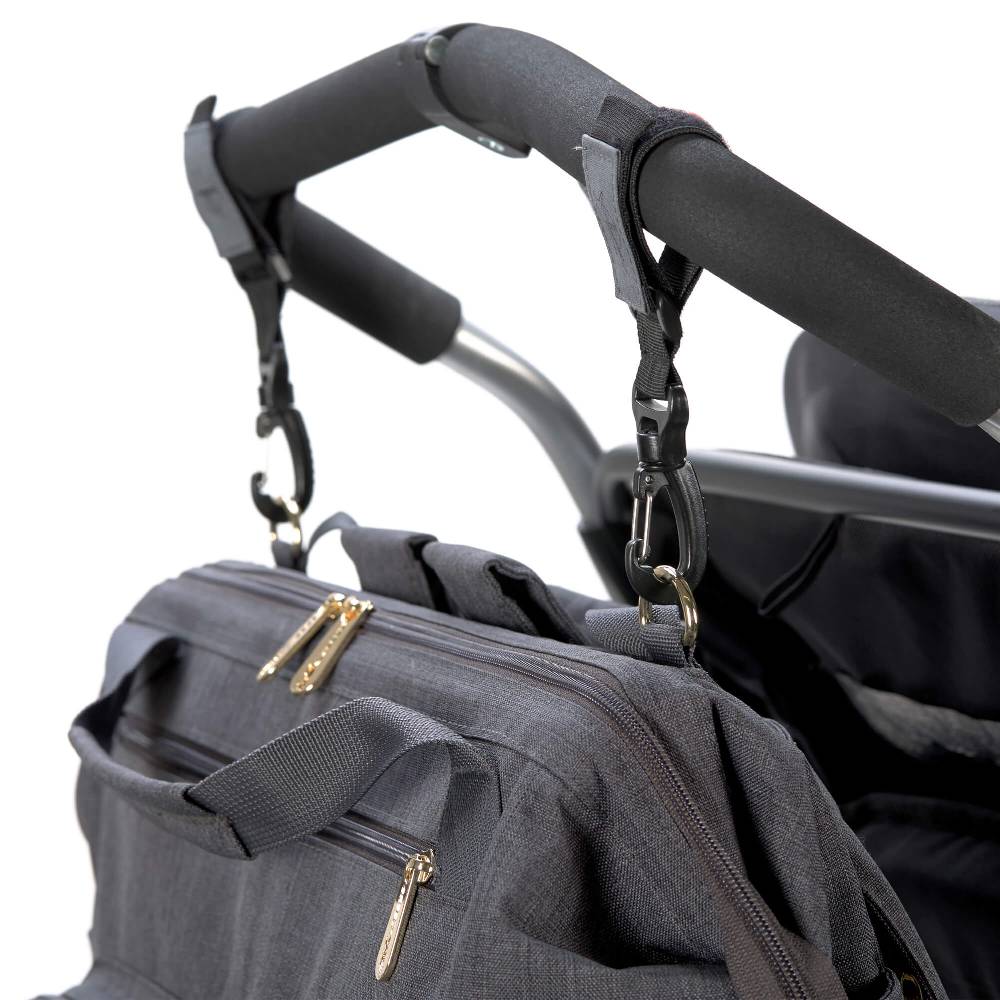 Lässig Wickelrucksack Zwillinge - Goldie Twin Backpack, Anthracite Weihnachtsangebot