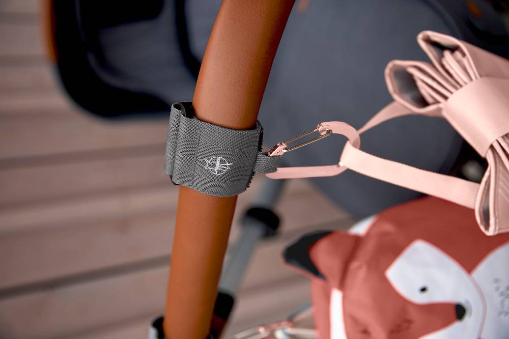 Lässig Kinderwagenhaken 2er Set - Karabiner, Grau Muttertagsangebot