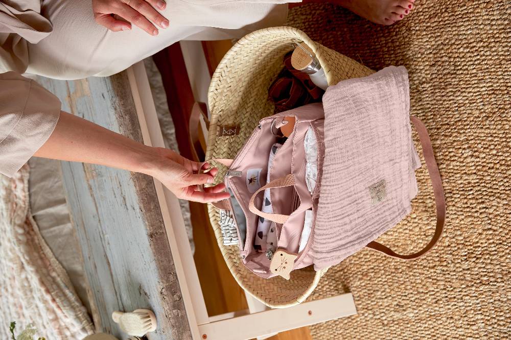 Lässig Wickeltasche - Multitalent Organizer Soft Stripes Rose, Rosa Heißer Verkauf