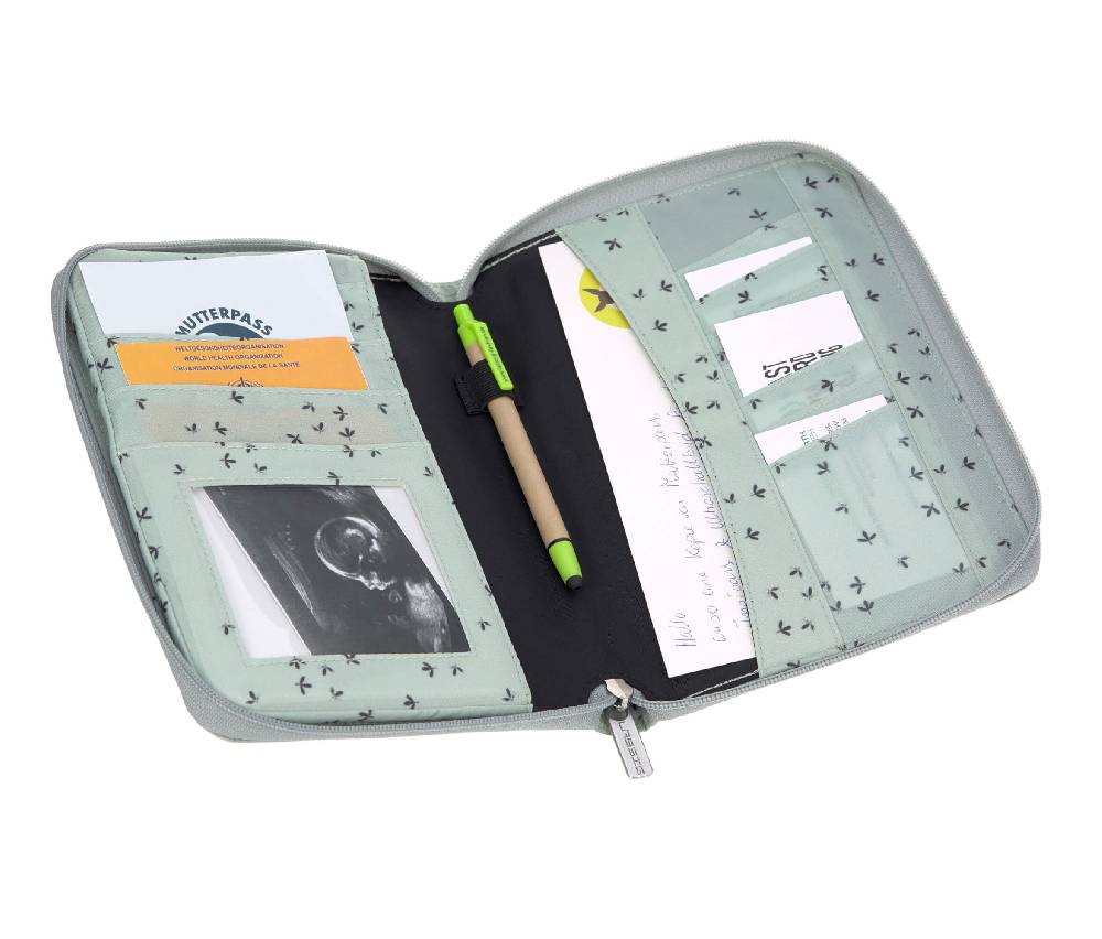 Lässig Mutterpasshülle - Document Pouch, Floral Mint Top Angebot