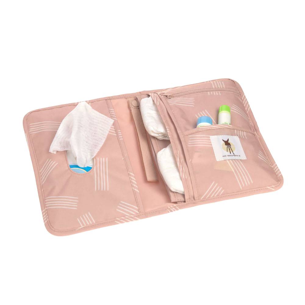Lässig Windeltasche - Soft Stripes Rose, Rosa Online Outlet