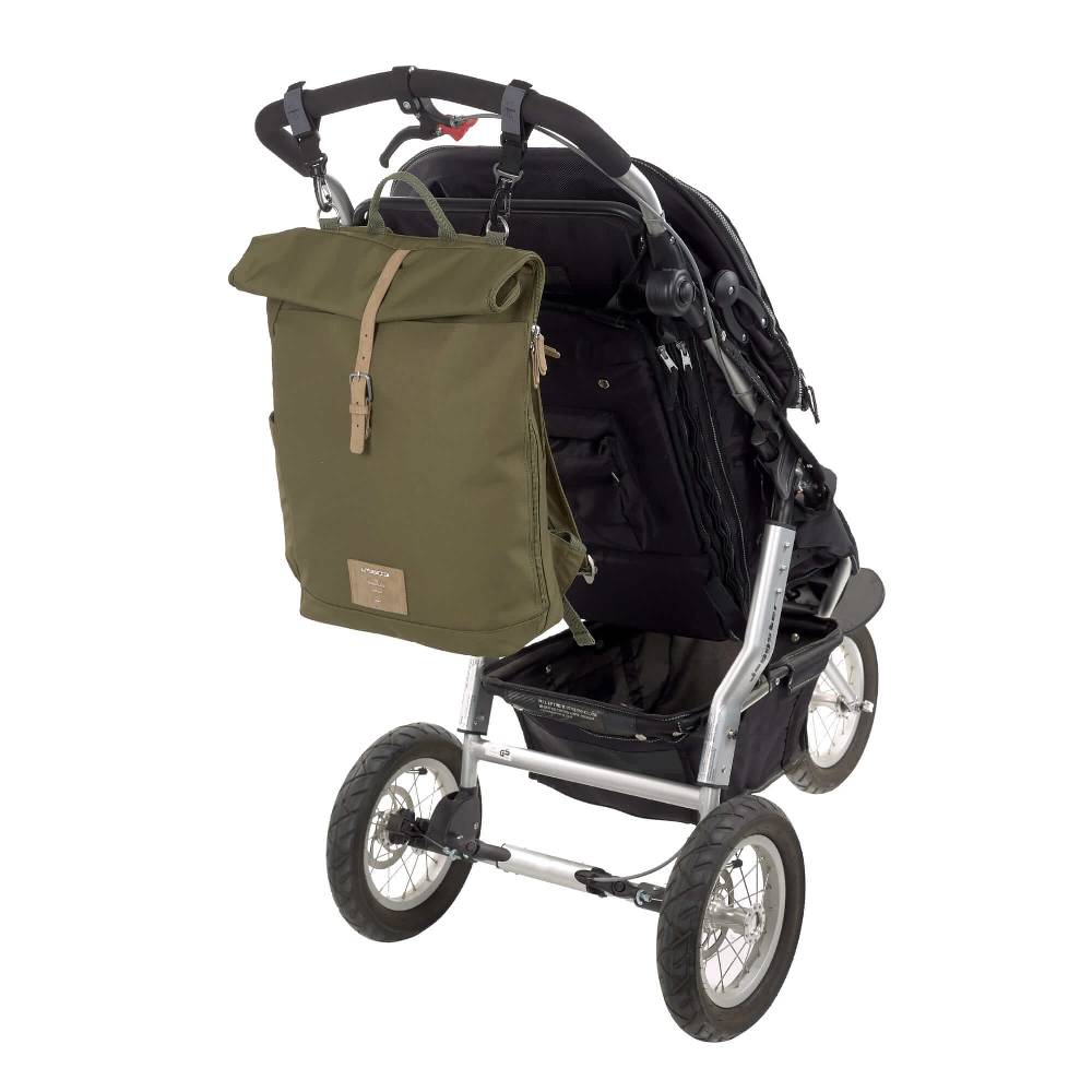 Lässig Wickelrucksack - Rolltop Backpack, Olive Räumungsverkauf